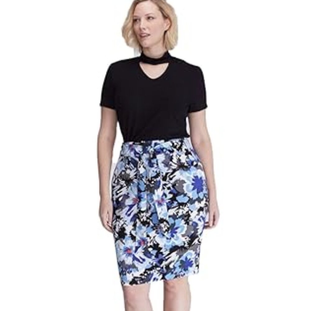 Lane Bryant Printed High Waist Pencil Skirt SIze 20
